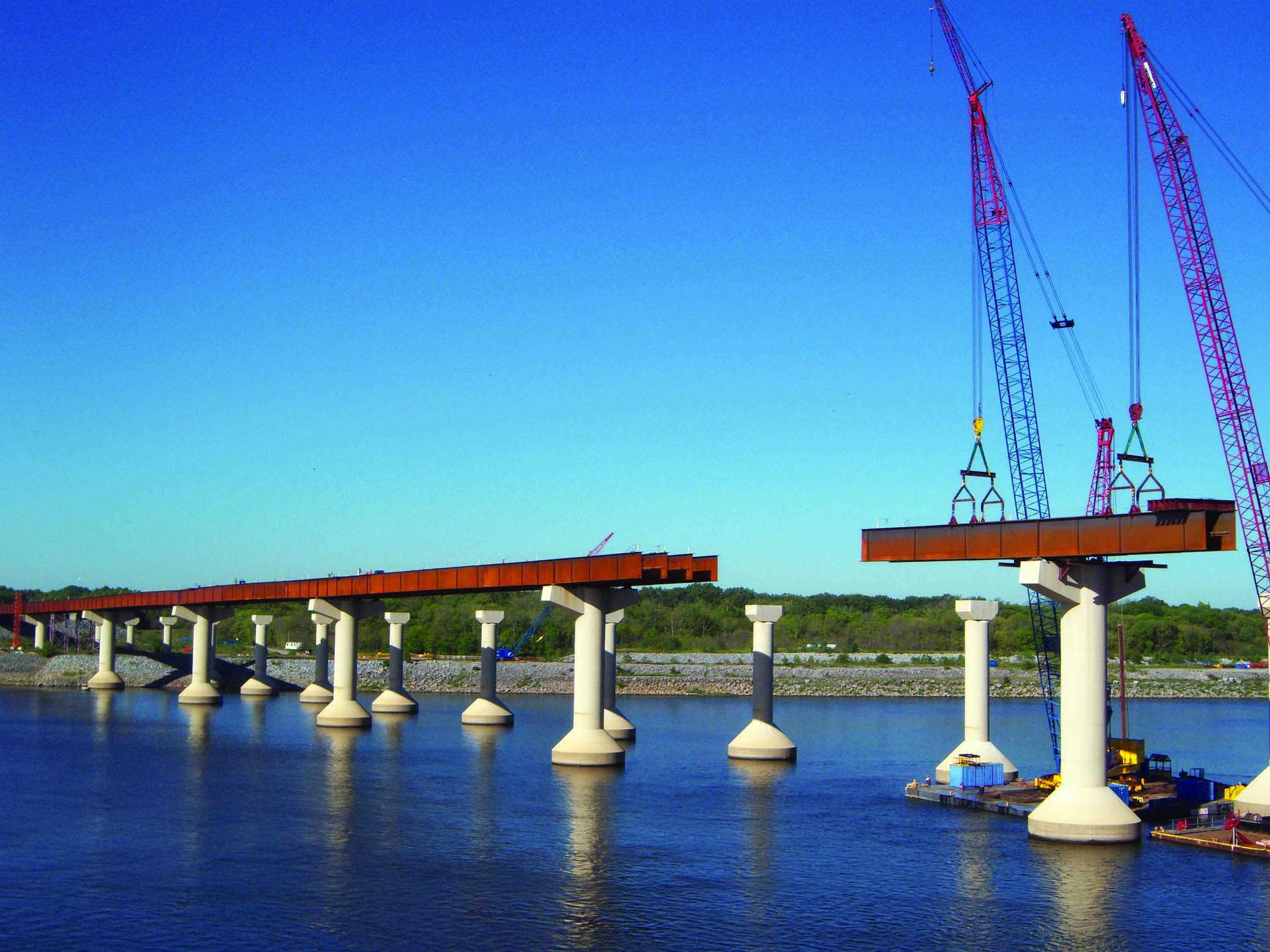 Sky, Cloud, Plant, Tree, Girder bridge, Natural landscape, Bridge, Truss bridge, Arch bridge, Landscape
